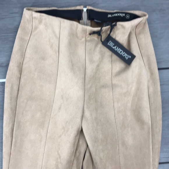 NWT BlankNYC faux suede tan pants leggings size26 - Picture 3 of 9